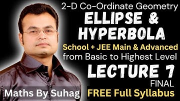 final lec 7 ellipse & hyperbola 2d conic section before start must follow order to watch chapters 2d