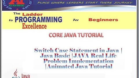 Switch-Case Statement in Java| Real Life Problem Implementation |conditional |Animated Java Tutorial