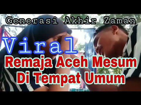 Remaja Aceh Mesum Di Tempat Umum
