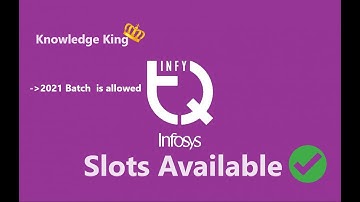 InfyTQ Slots Available || INFOSYS || INFYTQ || Exam