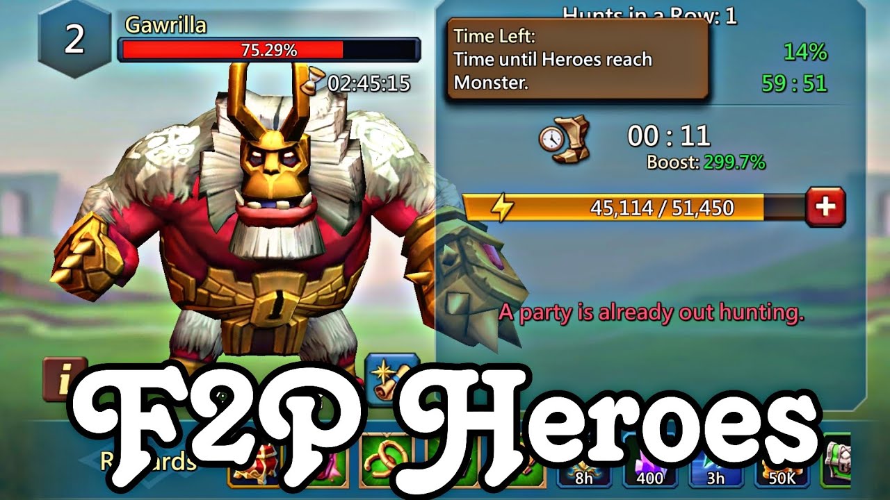 Lords Mobile Gawrilla Heroes YouTube