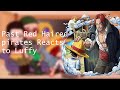 Past Red haired Pirates reacts to Luffy (2/2)