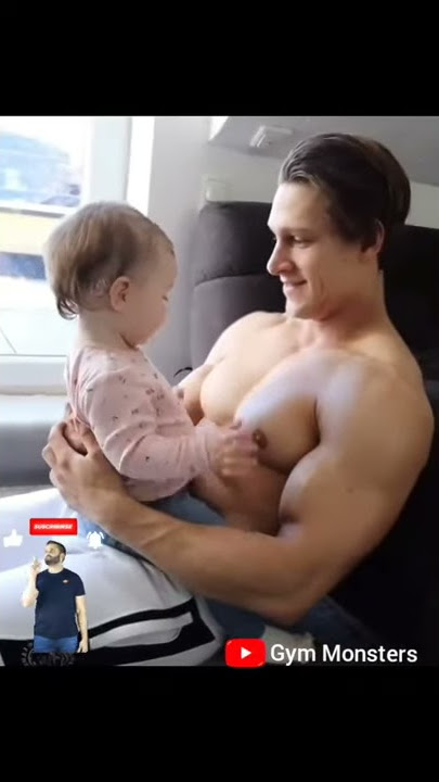 Pec Bounce | Pec Bouncing #ViralVideo | Baby Playing with Dad Pecs😍 | Very adorable😍 | Gym daddy |