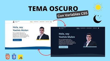 Cómo hacer Tema Oscuro usando Variables CSS 🌙 | Tutorial