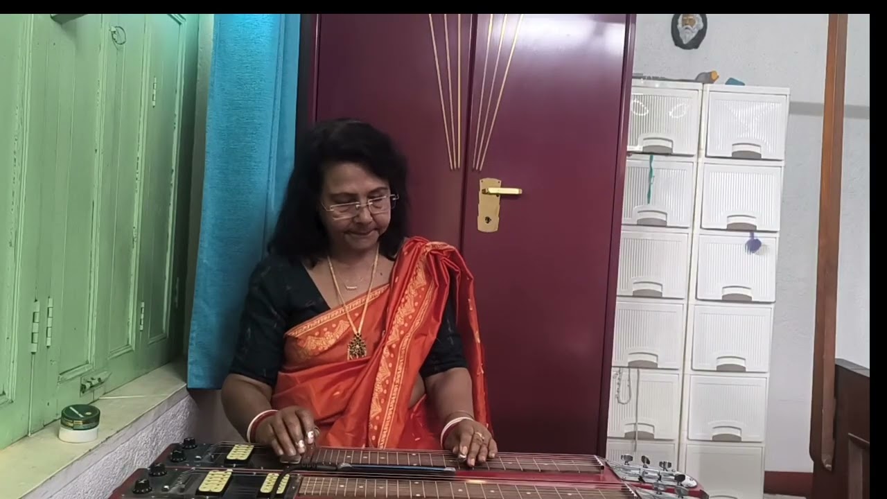 Curalia Hai TumneJo Dil Ko#Yaadon ki Baarat#Asha, rafi#hawaiianguitar #cover by jhuma pal