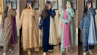 Modern All Over Printed Suite Designs ideas/Same printed shlwar kameez designs/New designs 2025. screenshot 1