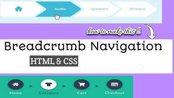 How to Create Breadcrumb navigation for Websites | using HTML & CSS | Google developer
