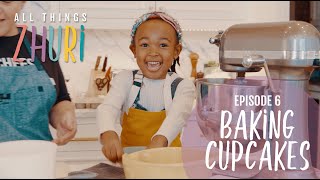 Baking and decorating cupcakes with Zhuri