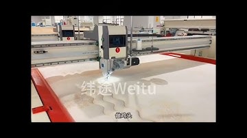 computerized Double beam continuous single needle quilting machine for mattress quilt