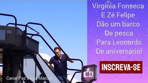 Virgínia Fonseca e Zé Felipe dão de presente para Leonardo um barco de pesca!