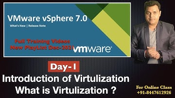 Day-1-Introduction of virtulization | What is virtulization  | vSphere 7.0 Training videos