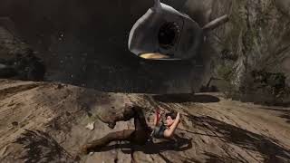 Tomb Raider - Lara escapa del avión estrellado
