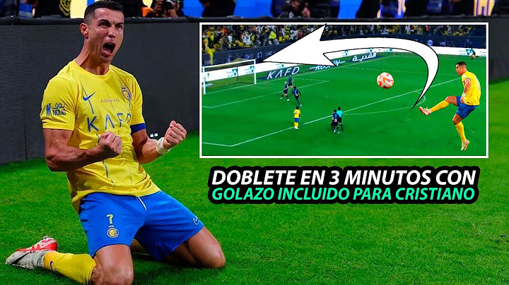 Así FUE el DOBLETE de CRISTIANO RONALDO en 3 MINUTOS para SER EL MÁXIMO GOLEADOR del MUNDO 2023