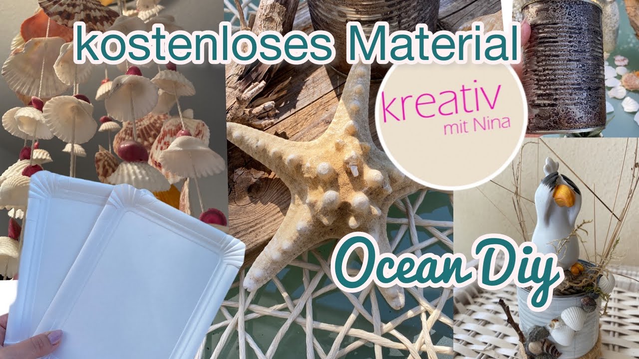 Maritime Deko selber machen 🐚 URLAUB🏝 KOSTENLOS & GÜNSTIGE DIYs | Dekoideen mit Muscheln 🤗