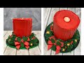 Christmas Candle Cake | Wreath Cake