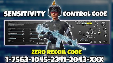 New Update 3.5🔥Best Sensitivity Code + Control Settings Pubg Mobile/Bgmi Sensitivity 2024