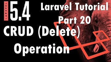 Laravel 5.4 Tutorial | CRUD (Delete) Operation | Part 20 | Bitfumes