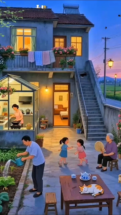 Timeless Evenings | A Nostalgic Journey Through Simple Life🌄 #viral #nostalgia #shorts