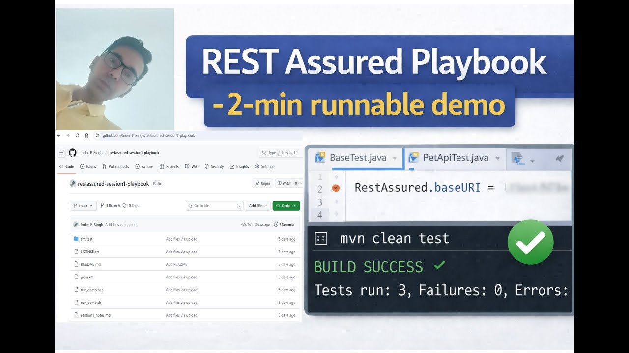 REST Assured Tutorial | View and Learn a Runnable API Test Playbook in 10 Minutes
