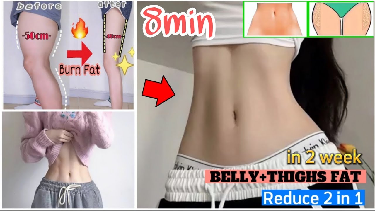 ⁣Exercise for Belly + Thighs | Get Slim Thighs Fat and Slim Belly fat | Get perfect body in 14 day