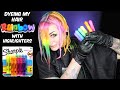 Dyeing My Hair With Highlighters!