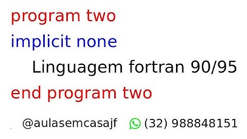 Curso de fortran 90/95 (aula um)