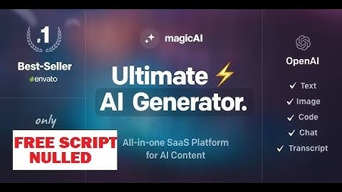 How to Install MagicAI - OpenAI Content, Text, Image, Chat, Code Generator as SaaS