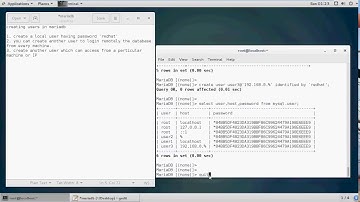 Centos7-Mariadb-2: Creating and managing Users of Mariadb Database