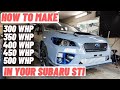 How to make x horsepower in a subaru wrx sti