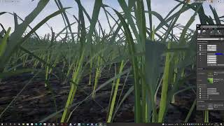 Первый Прототип Своей Системы Анимированной Растительности.ue4,Ue5,Grass.