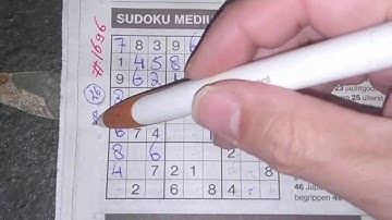 Getting Crazy, not this one! (#1696) Medium Sudoku puzzle. 10-06-2020