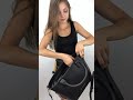 TRUSSARDI | Shopper svasata nera in pelle martellata