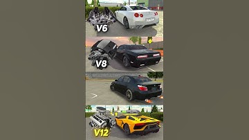 V6 vs W16 engine sound | Car Parking Multiplayer #carparkingmultiplayer