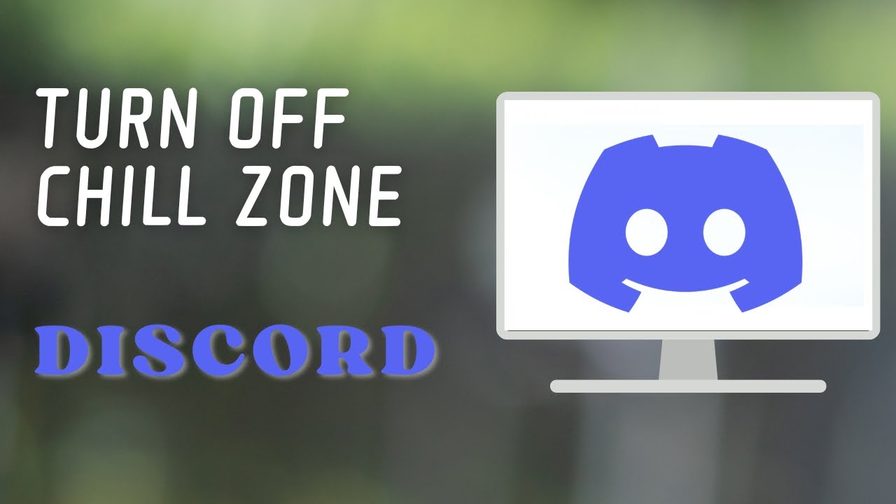 How to Turn Off Chill Zone on Discord 2024 - YouTube