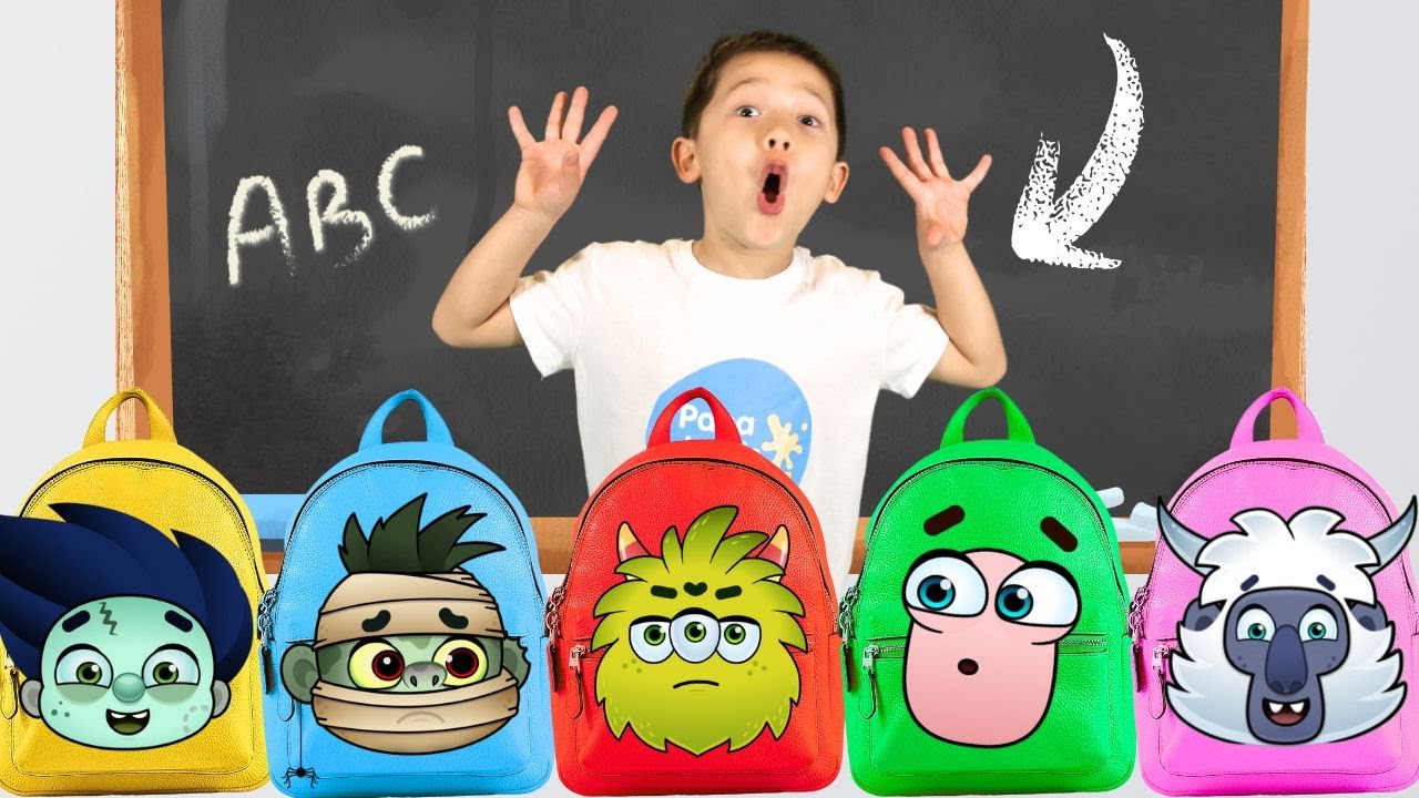 Monster Friends at School Story by Papa Joel’s English