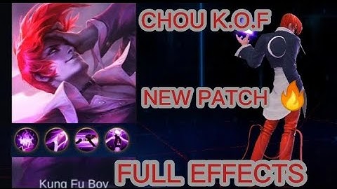 CHOU K.O.F SKIN SCRIPT NEW PATCH FULL EFFECTS AND NO BAN🔥