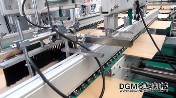 DGM MEGAFOLD Folder Gluer 1650SL producing big lock bottom cartons