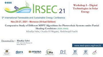 102 - Comparative Study of Different MPPT Algorithms for Photovoltaic Systems under Partial Shading