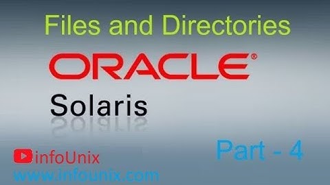 Files and Directories in Solaris - Solaris Admin Course in Hindi - DevFsAdm