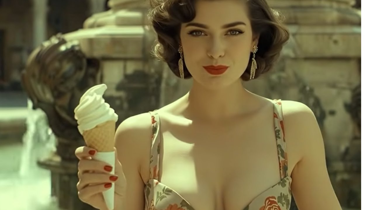 Two Lovers in Portofino – A 1960s Italian Night by the Sea