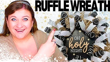 Easy Tutorial to Create a STUNNING Ruffle Deco Mesh Wreath