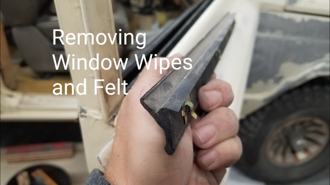 Removing wipes and felt. 