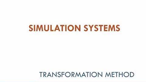 Random Variate Generator using Transformation Method