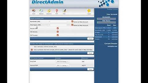 DirectAdmin - How to change PHP version?