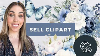 How to create a pack of clipart to sell using AI Midjourney   free floral digital product 🎁