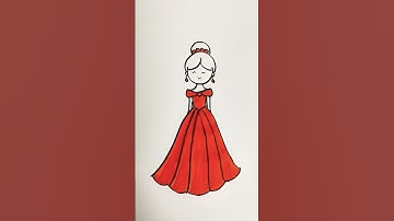 Barbie doll drawing easy #drawing #shortsfeed #barbie