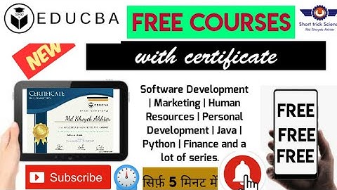 EDUCBA FREE ONLINE CERTIFICATE | |#Short_trick_Science