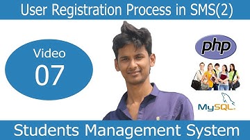Project in PHP in Bangla Part 7 :  User Registration Process in SMS (2)