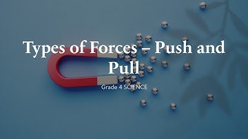 Types of Forces - Push and Pull | Class 4 | Science Olympiad | NEP 2020 |Chapter 11| ICSE | CBSE