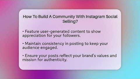 How To Build A Community With Instagram Social Selling? - Everyday-Networking